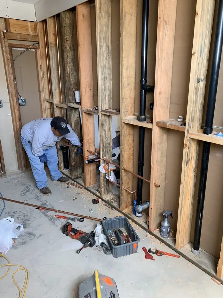 Commercial rough-in plumbing for Gas Line Repair in Snyder Crossing